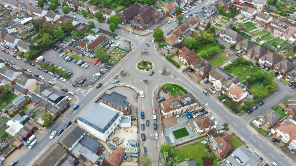 luton aerial shot