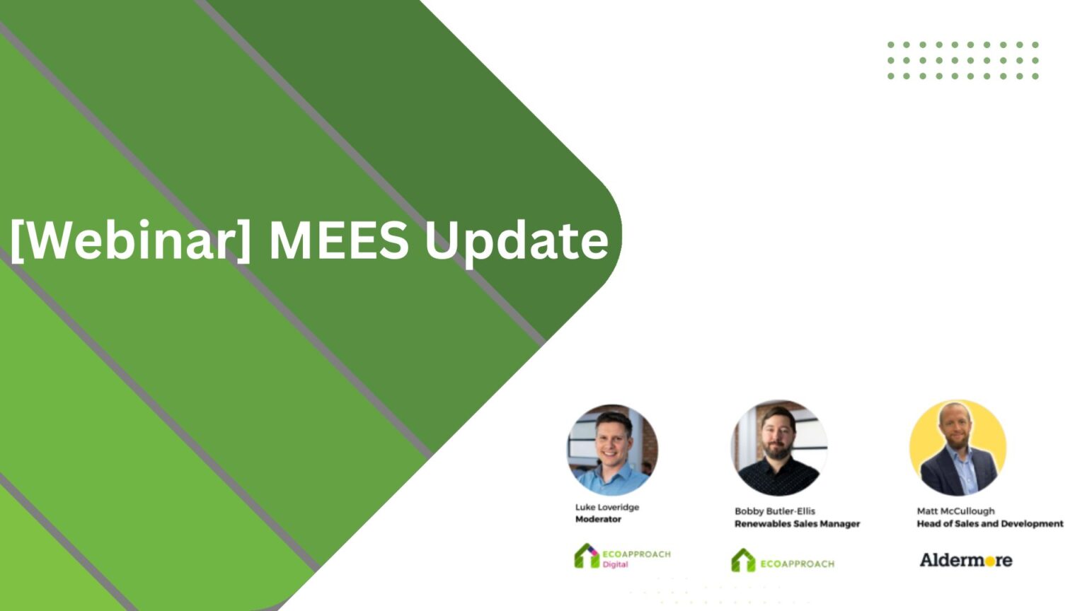 MEES update - Eco Approach