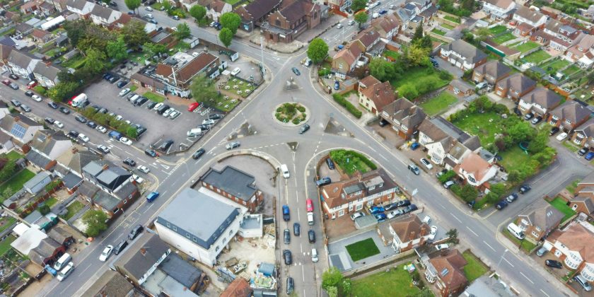 luton aerial shot